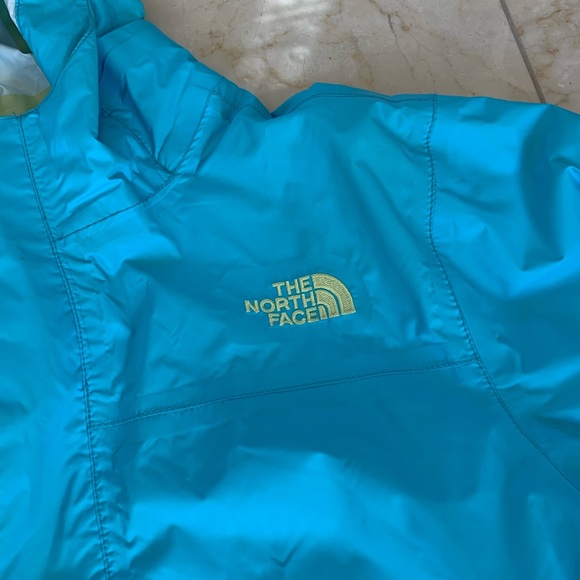 North Face Blue/Green 14-16 Sz Large Windbreaker - Picture 2 of 6